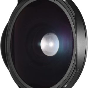 Andoer 37MM 0.3X HD Wide Angle Fisheye Lens with Hood Replacement for Camcorders